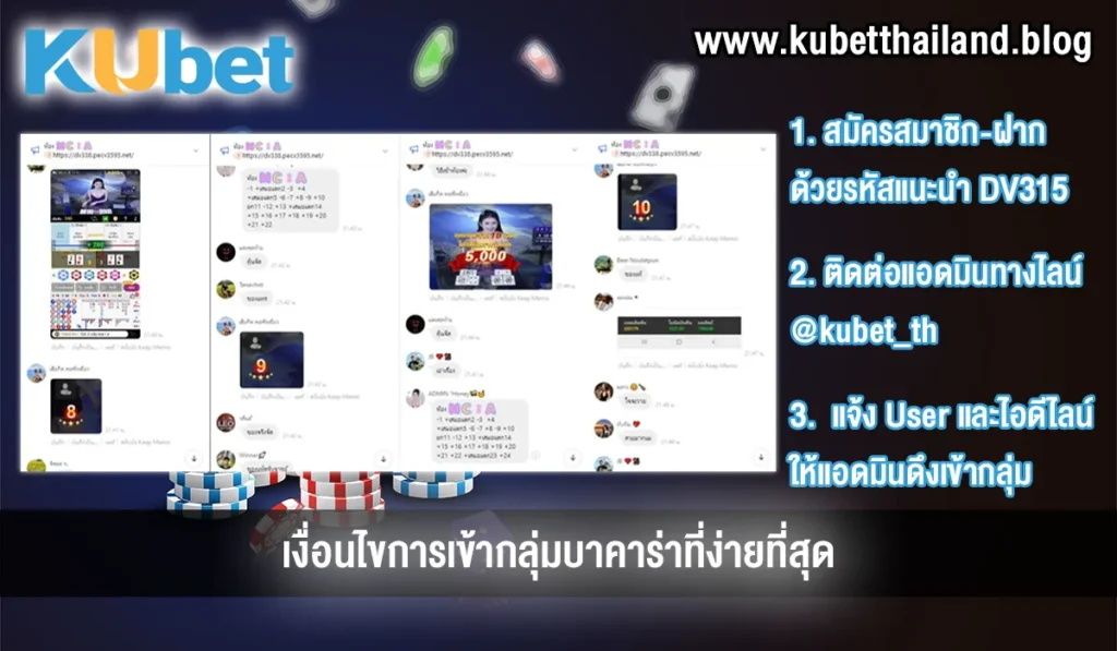 เงื่อนไขเข้ากลุ่มบาคาร่า